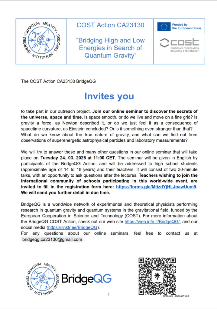 Click here to read the official inviation to schools to join out high schools initiative
