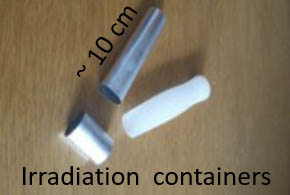 Irradiation containers
