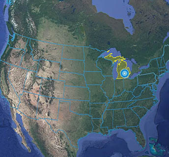 project map (participants, facilities)  USA