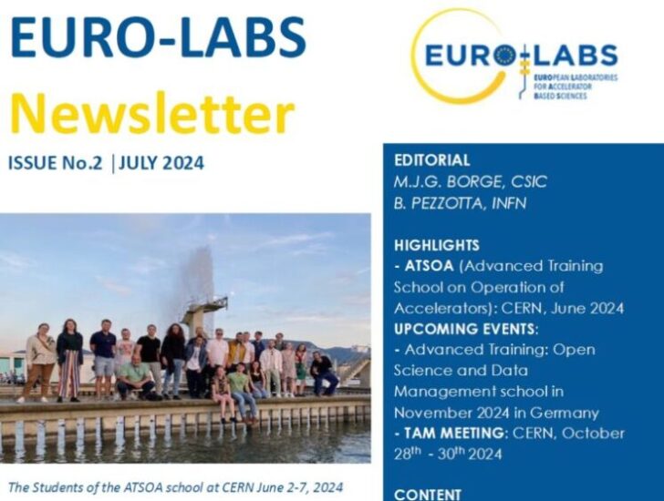 Image showing the EURO-LABS Newsletter n.2 first page