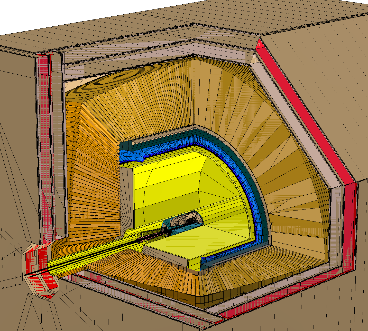 crystalAndFiberCalo_inIDEA3D