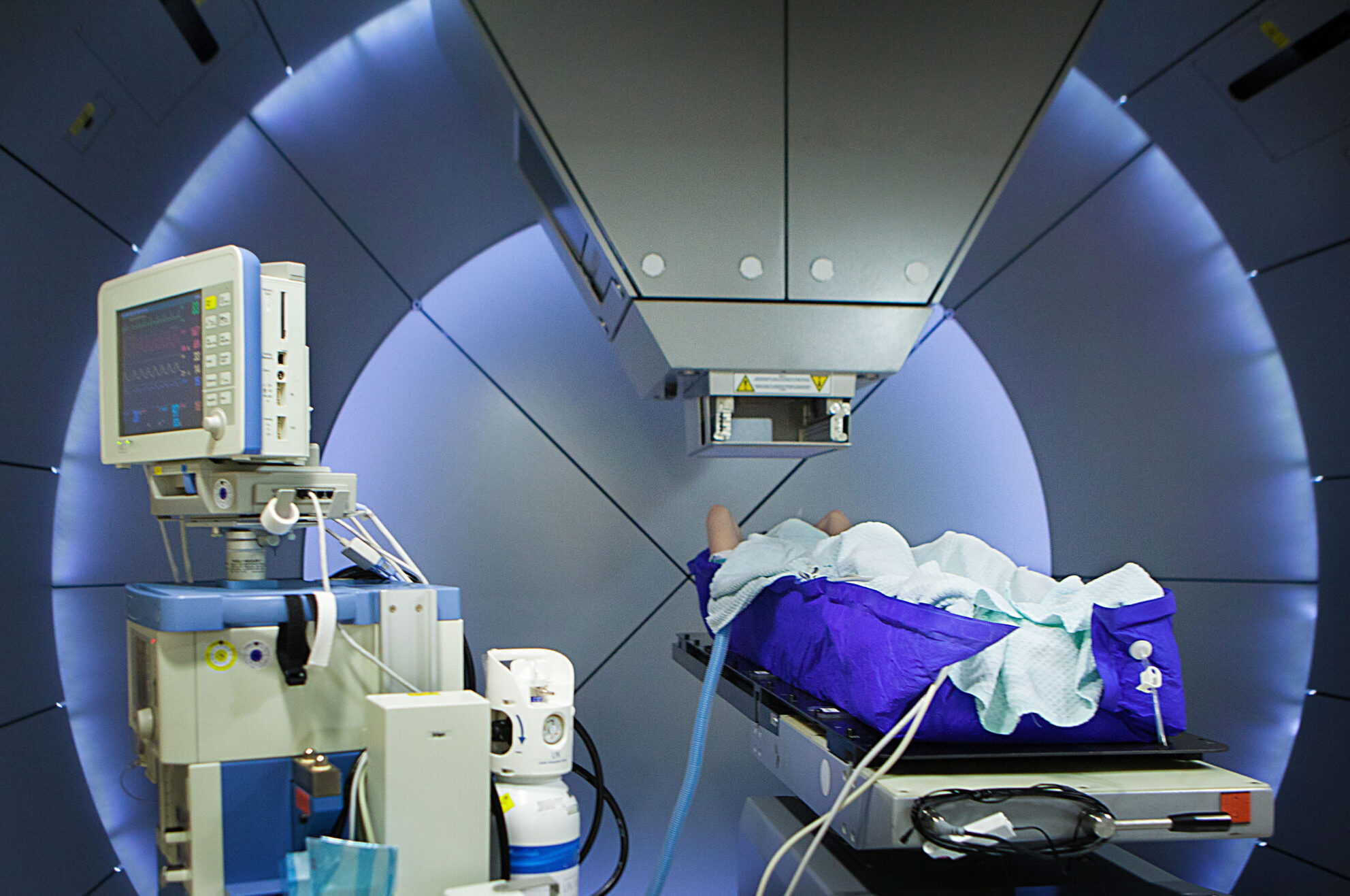 Acquisizione dati per PET in adroterapia a fascio acceso