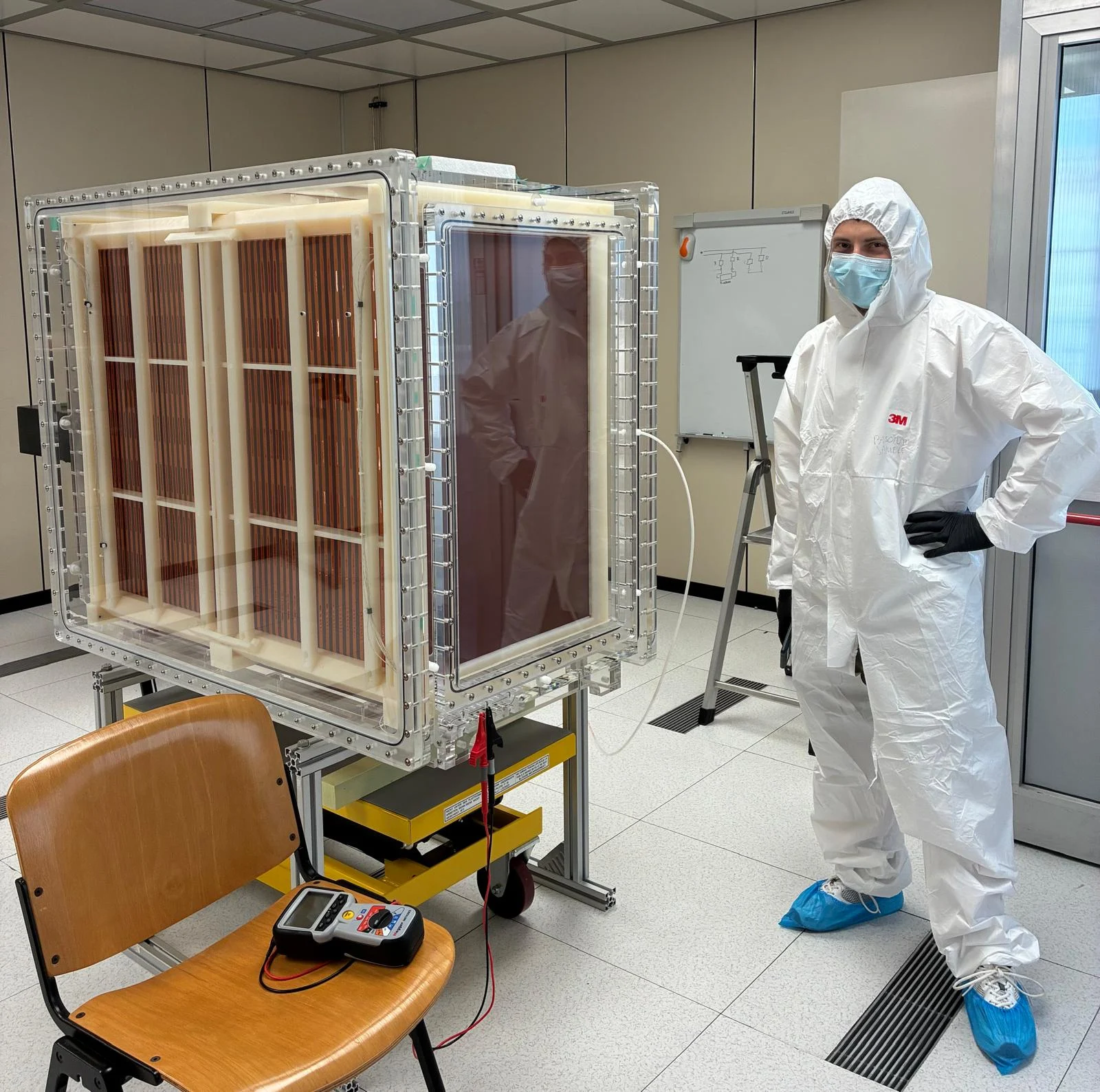 CYGNO04 detector in a cleanroom