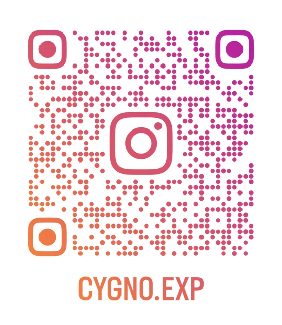 QR code for the CYGNO Instagram profile