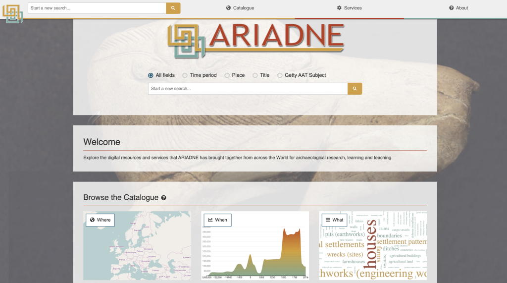 Il portale di ARIADNEplus