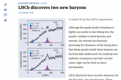 CERN Courier: LHCb discovers two new baryons